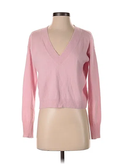 Pre-owned Intermix Cashmere Pullover Sweater In Pink