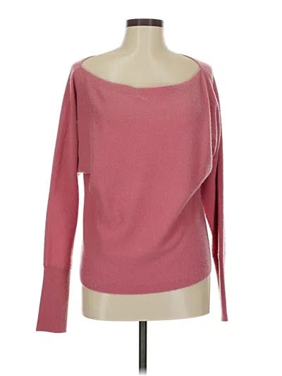Pre-owned Intermix Cashmere Pullover Sweater In Pink