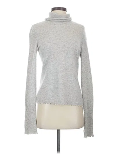 Pre-owned Intermix Cashmere Pullover Sweater In Silver
