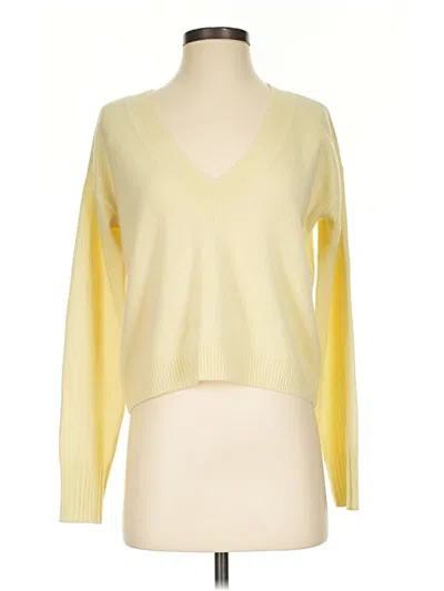 Pre-owned Intermix Cashmere Pullover Sweater In Yellow