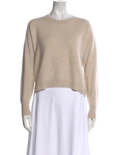Pre-owned Intermix Cashmere Scoop Neck Sweater In Neutral