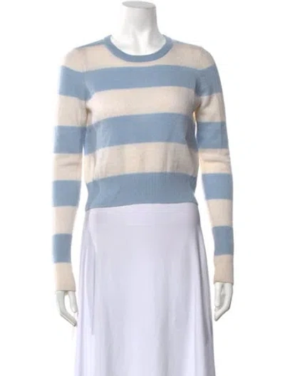Pre-owned Intermix Cashmere Striped Sweater In Neutrals