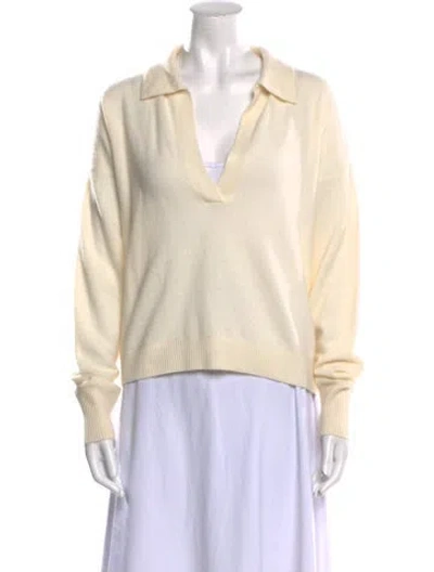 Pre-owned Intermix Cashmere Sweater In White