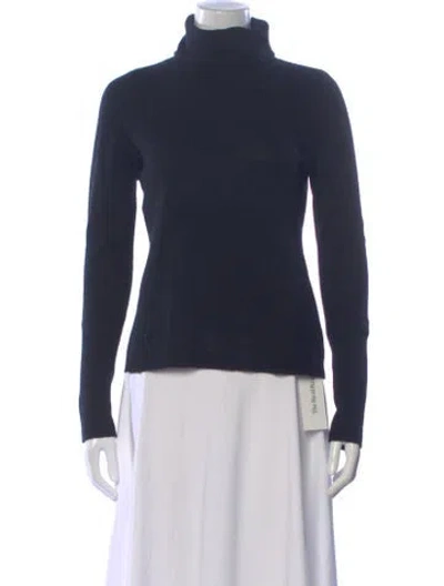 Pre-owned Intermix Cashmere Turtleneck Sweater In Blue