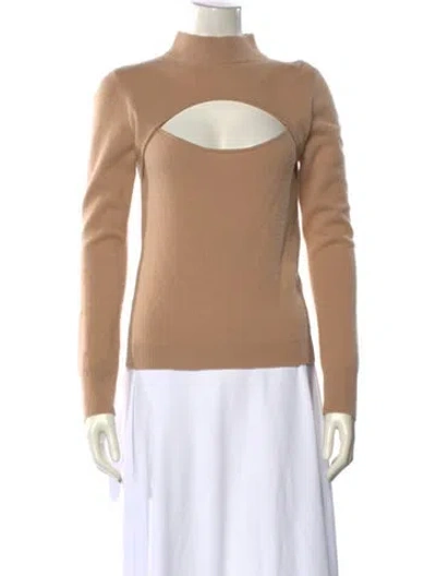 Pre-owned Intermix Cashmere Turtleneck Sweater In Neutral
