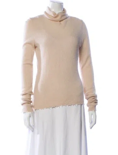 Pre-owned Intermix Cashmere Turtleneck Sweater In Neutral
