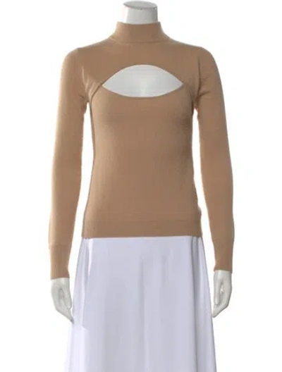 Pre-owned Intermix Cashmere Turtleneck Sweater In Neutral