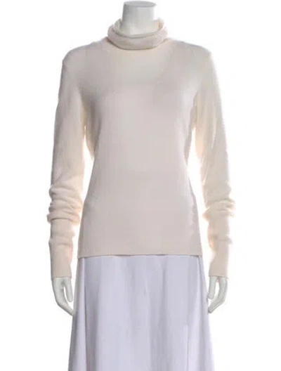 Pre-owned Intermix Cashmere Turtleneck Sweater In Neutral