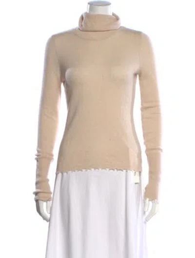 Pre-owned Intermix Cashmere Turtleneck Sweater In Neutrals