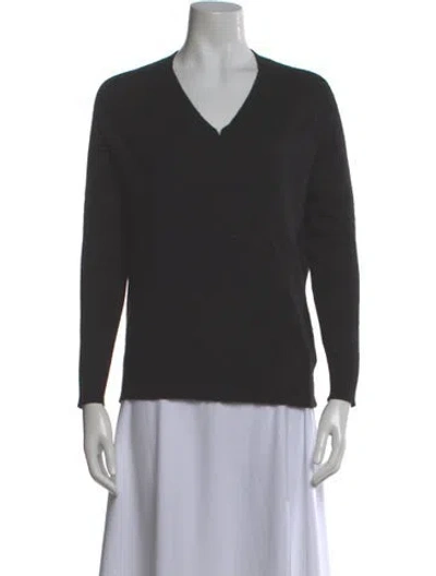 Pre-owned Intermix Cashmere V-neck Sweater In Gray