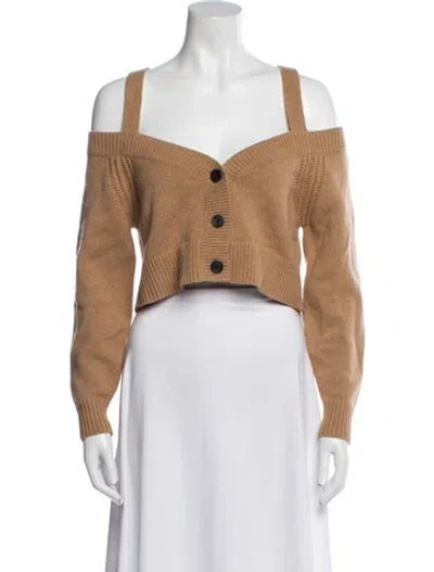 Pre-owned Intermix Cashmere V-neck Sweater In Neutral