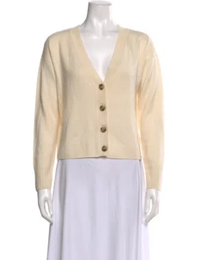 Pre-owned Intermix Cashmere V-neck Sweater In Neutral