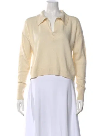 Pre-owned Intermix Cashmere V-neck Sweater In Neutral