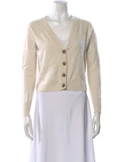 Pre-owned Intermix Cashmere V-neck Sweater In Neutral