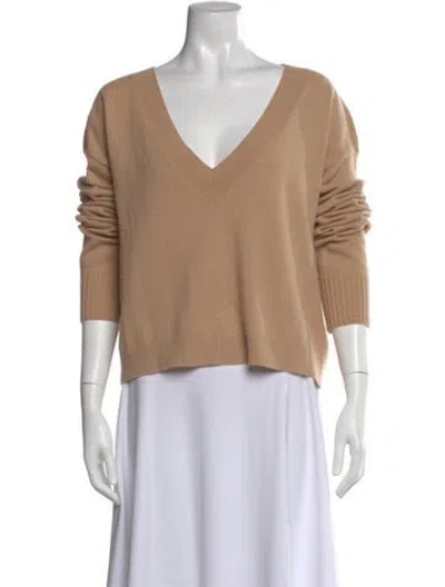 Pre-owned Intermix Cashmere V-neck Sweater In Neutral