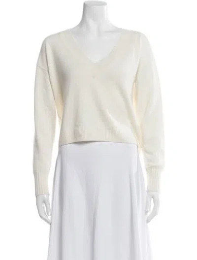 Pre-owned Intermix Cashmere V-neck Sweater In Neutral