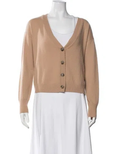 Pre-owned Intermix Cashmere V-neck Sweater In Neutral