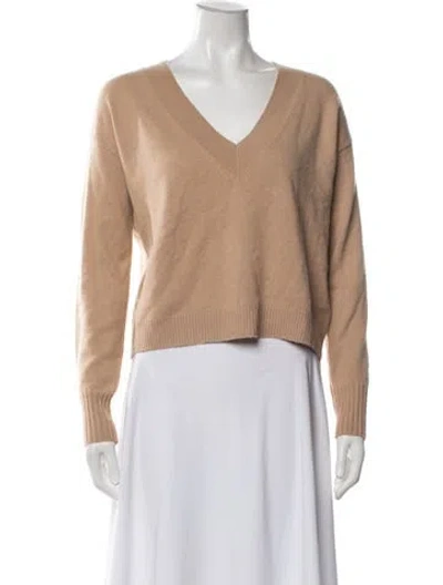 Pre-owned Intermix Cashmere V-neck Sweater In Neutrals