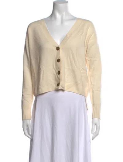 Pre-owned Intermix Cashmere V-neck Sweater In Neutrals