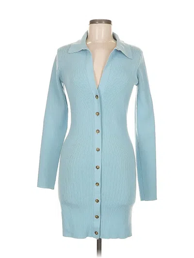 Pre-owned Intermix Casual Dress In Blue