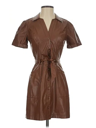 Pre-owned Intermix Casual Dress In Brown