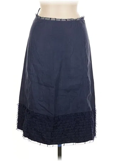 Pre-owned Intermix Casual Skirt In Blue