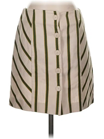 Pre-owned Intermix Casual Skirt In Tan