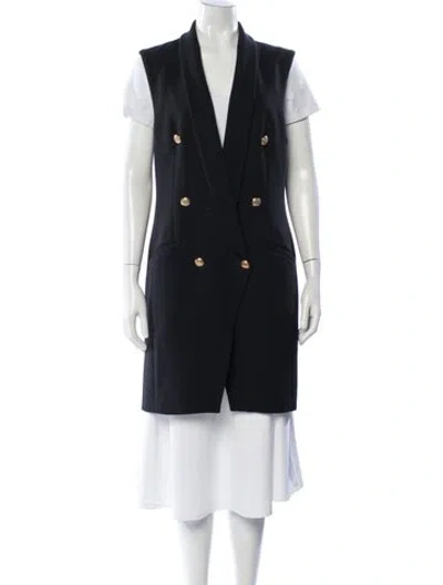 Pre-owned Intermix Coat In Blue