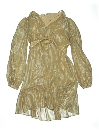 Pre-owned Intermix Cocktail Dress In Brown