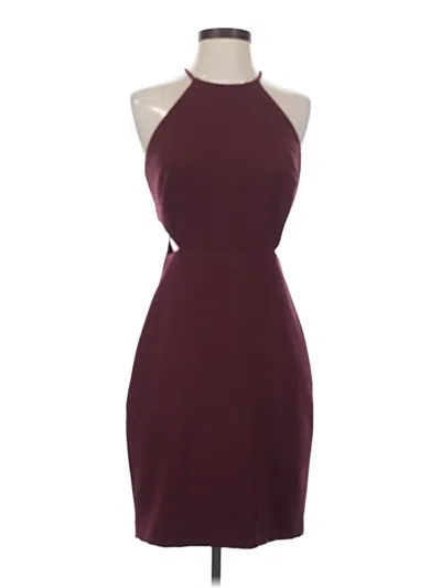 Pre-owned Intermix Cocktail Dress In Burgundy