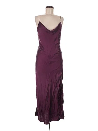 Pre-owned Intermix Cocktail Dress In Burgundy