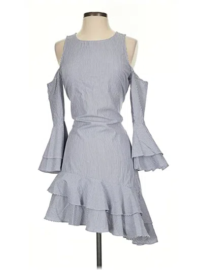 Pre-owned Intermix Cocktail Dress In Gray