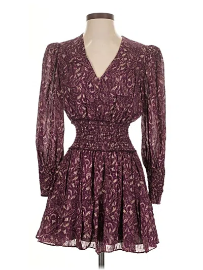 Pre-owned Intermix Cocktail Dress In Purple