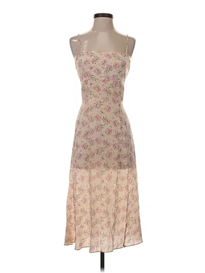 Pre-owned Intermix Cocktail Dress In Tan