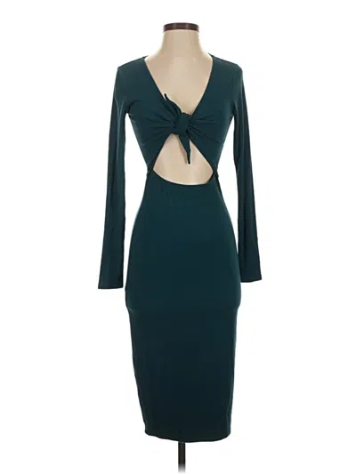Pre-owned Intermix Cocktail Dress In Teal