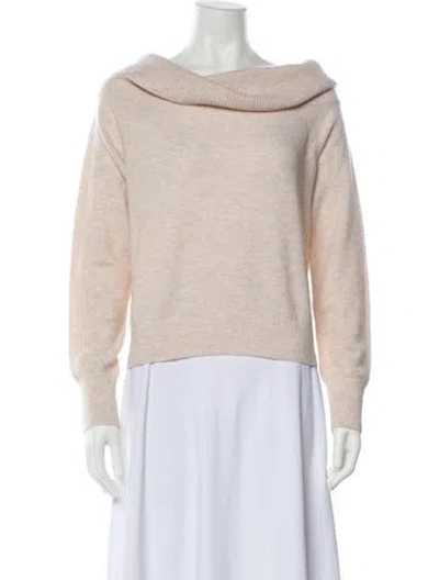 Pre-owned Intermix Cowl Neck Sweater In Neutral