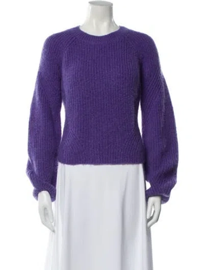 Pre-owned Intermix Crew Neck Sweater In Blue