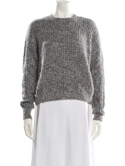 Pre-owned Intermix Crew Neck Sweater In Gray