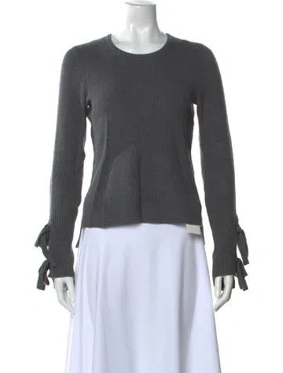 Pre-owned Intermix Crew Neck Sweater In Gray
