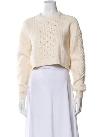 Pre-owned Intermix Crew Neck Sweater In Neutral