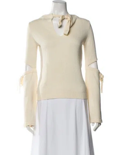 Pre-owned Intermix Crew Neck Sweater In Neutral