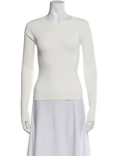 Pre-owned Intermix Crew Neck Sweater In Neutral