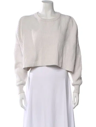 Pre-owned Intermix Crew Neck Sweater In Neutral