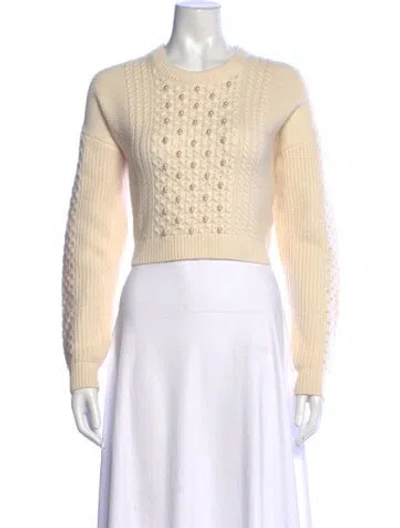 Pre-owned Intermix Crew Neck Sweater In Neutral