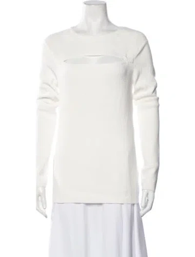 Pre-owned Intermix Crew Neck Sweater In Neutrals