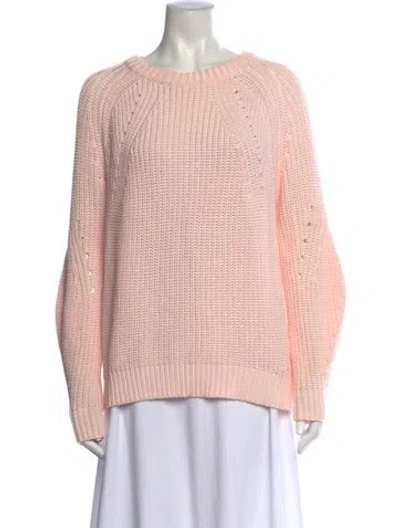Pre-owned Intermix Crew Neck Sweater In Orange