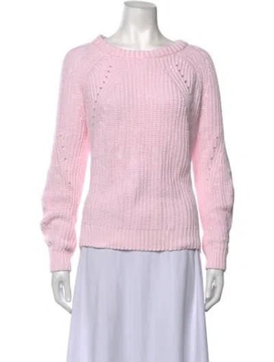 Pre-owned Intermix Crew Neck Sweater In Pink