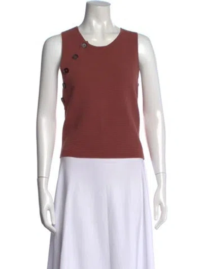Pre-owned Intermix Crew Neck Sweater In Pink