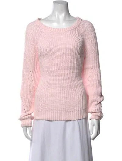 Pre-owned Intermix Crew Neck Sweater In Pink