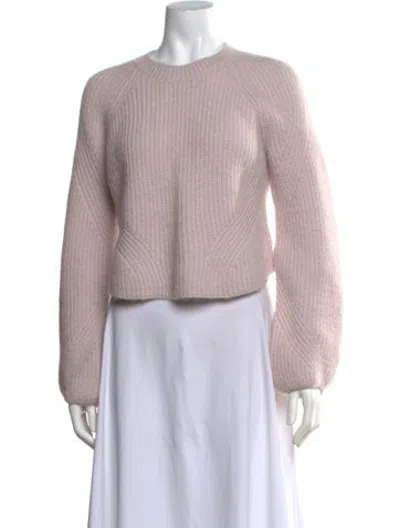 Pre-owned Intermix Crew Neck Sweater In Purple